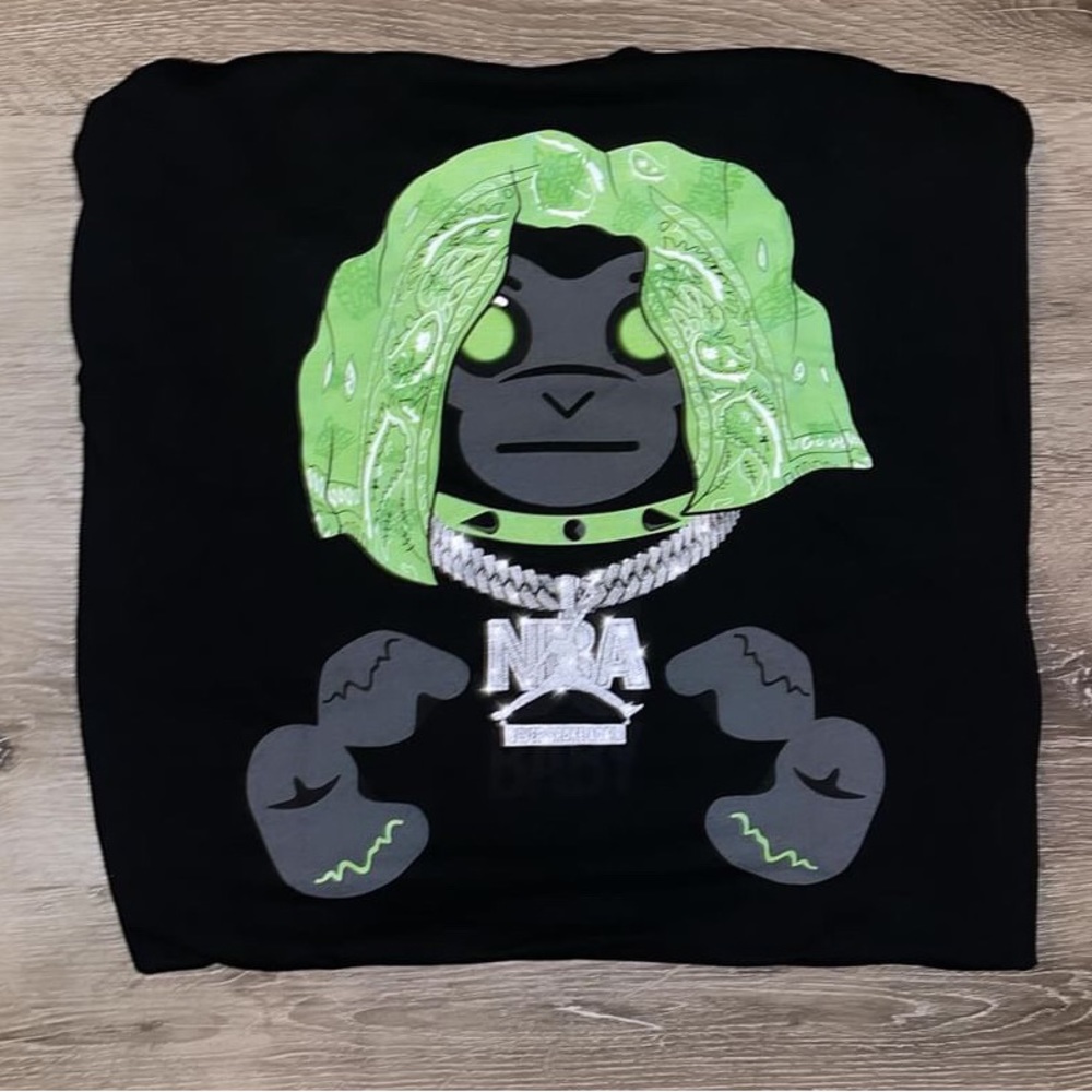 NBA Youngboy Green Flag Activity Monkey Tee